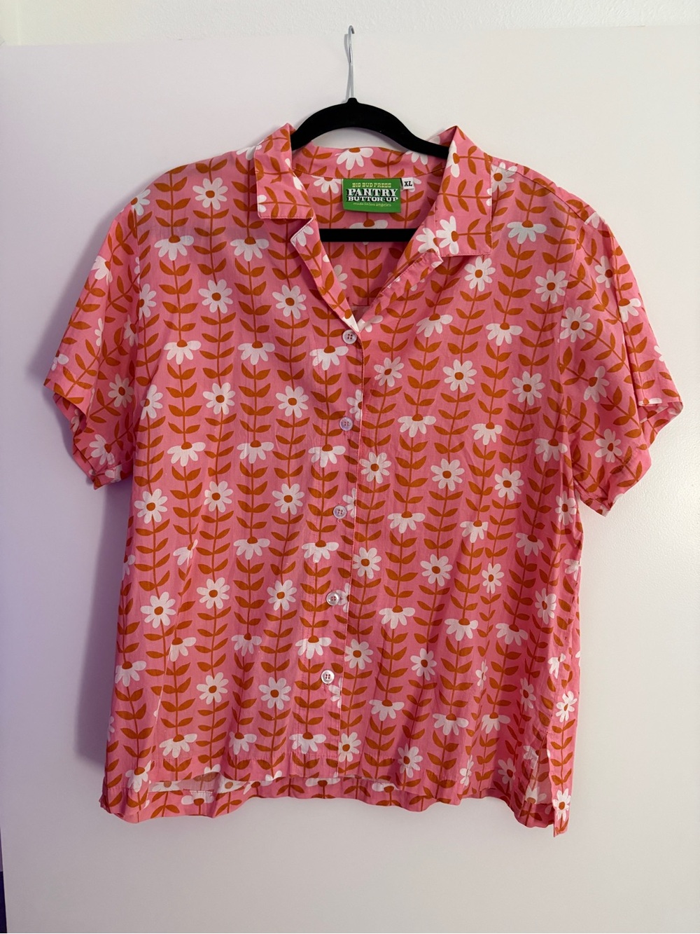 Big Bud Press Pink Daisy Chain Pantry Button Up Shirt